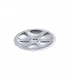 6 oysters plate, stainless steel 18 %
