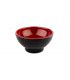 Bowl Ø 7.5 H 3.5 cm black and red inside melamine Asia + range