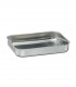 Butcher pan half hallow 26 x 19 cm stainless steel 18 %