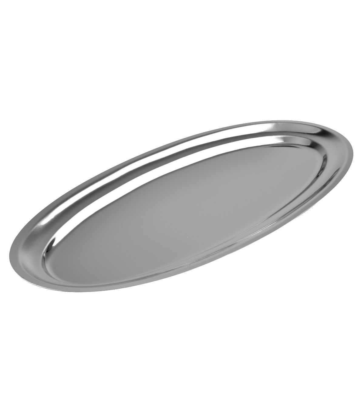 18 % stainless steel oval serving tray 60 x 27.5 cm : Stellinox