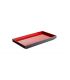 Tray GN 1/3 melamine black and red inside