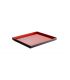 Tray GN 2/3 melamine black and red inside