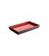 Tray GN 1/4 melamine black and red inside