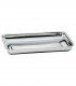 Baking dish or dish for refrigerated showcases 42,5 x 31 cm stainless steel 18 %