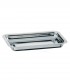 Rectangular gratin pan 22 x 14 cm stainless steel 18 %