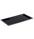 Black counter tray 42 x 21 cm flat border