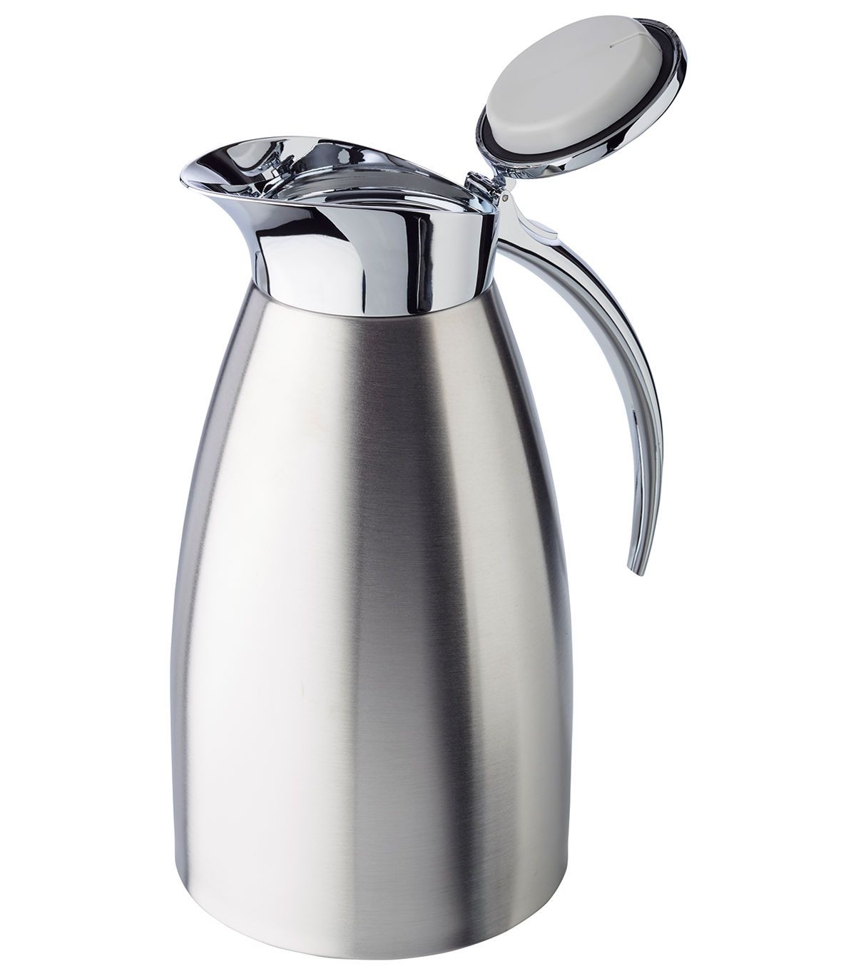 0.5L 1L 1.5L Stainless Steel Vacuum Flask Push Button Open Close Screw Lid Mug 