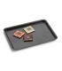 Rectangular tray stainless steel black Satin 23.5 x 17 cm