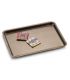 Rectangular tray Bronze Satin 20 x 16 cm stainless steel  18/10