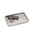 Tray 18 x 13.5 cm Creased model stainless steel 18/10