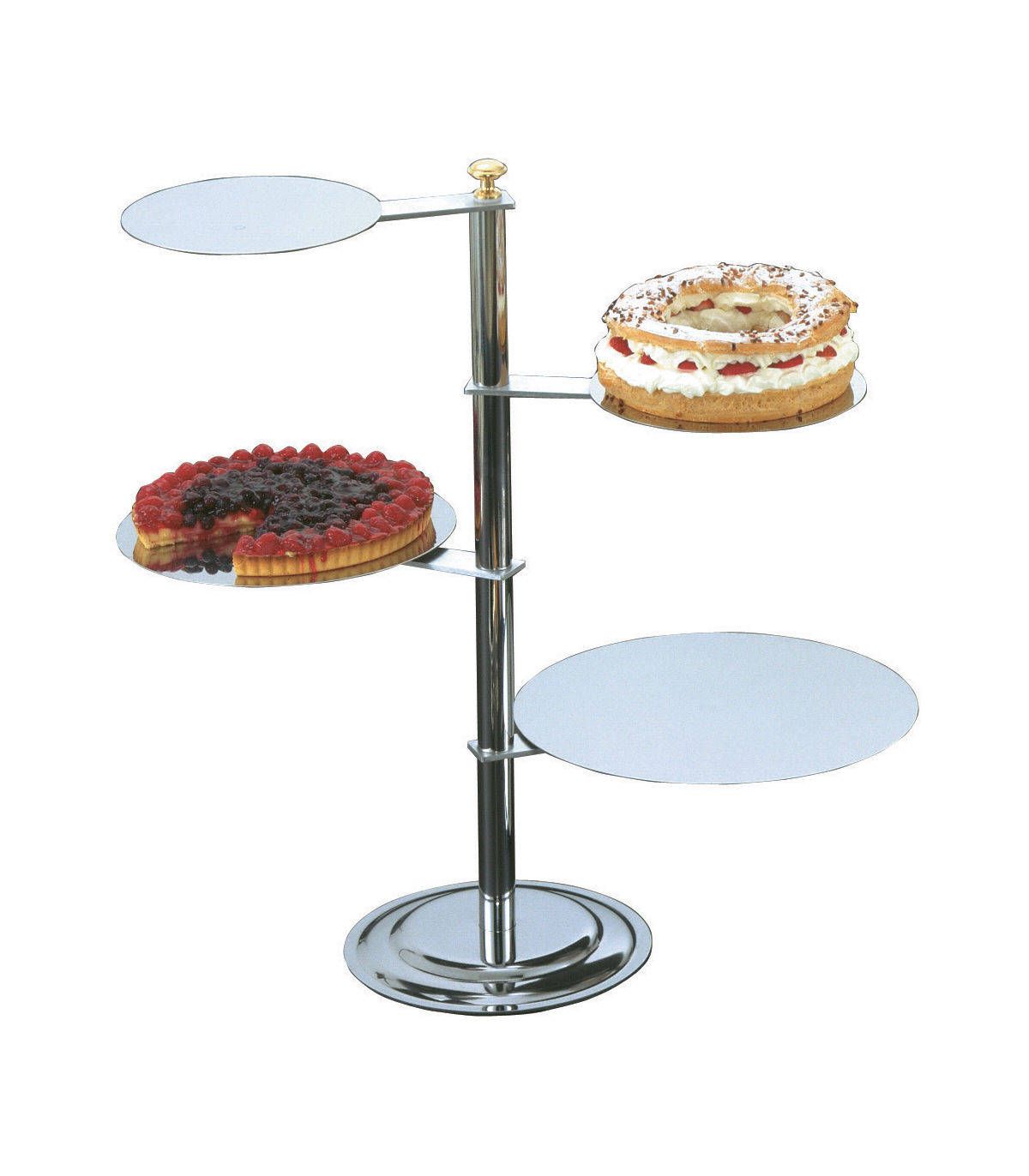 Decostar™ Crystal 3 Tier Cake Stand 26 - Gold