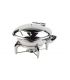 Round chafing dish 6 L Panama glass cover