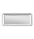 Tray with cut corners 42 x 18 cm H 1,5 cm stainless steel 18%