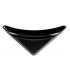 Black ABS rounded triangle container 39 x 27.5 H. 7 cm