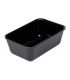 Black ABS counter container 21 x 14 H 7 cm
