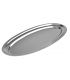 18 % stainless steel oval serving tray 100 x 35 cm