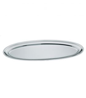 Oval tray 46 x 28 cm stainless steel 18/10