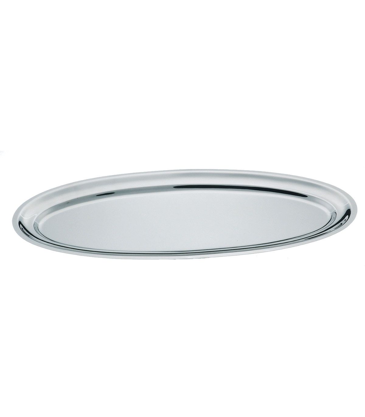 Oval tray 38 x 25 cm stainless steel 18/10