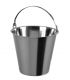Graduated bucket without buttom stainless steel 12 L