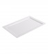White counter tray 42 x 28 cm flat border