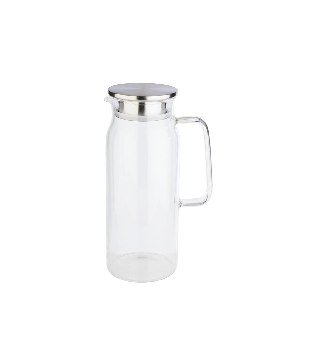 Glass carafe with stainless steel strainer lid : Stellinox