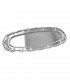 Oval tray 60 x 25 cm Louis XV shape stainless steel 18 %