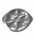 Oysters plate 6 places stainless steel 18 %