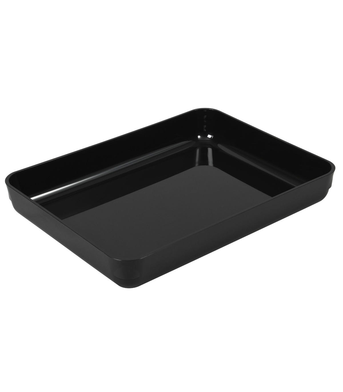 Black container 29 x 20 cm H 4 cm : Stellinox