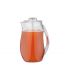 Pitcher with stopper and insert for ice cubes 2.4 L