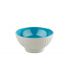 Bowl Ø 9,5 H 4.5 cm white and blue melamine Asia + range