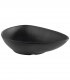 Black melamine bowl Nero 23 x 18 cm