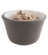 6 melamine dip bowls 0.04 l grey and white