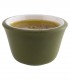 6 melamine dip bowls 0.04 l olive green and white