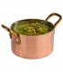 Small serving Pot Mumbai 0.3 L hammered stainless steel copper look