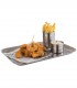 Stainless steel tray vintage look 38 x 26.5 cm