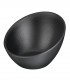 Asymmetrical melamine cup Zen Ø 12,5 cm black