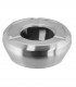 Stainless steel ashtray, windproof Ø 10 cm