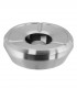 Stainless steel ashtray, windproof Ø 12 cm