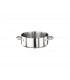 Stainless steel casserole pot Ø 24 H 8 cm