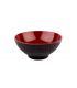 Bowl Ø 13 H 5.5 cm black and red inside melamine Asia + range