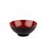 Bowl Ø 16 H 7 cm black and red inside melamine Asia +