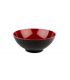 Salad bowl Ø 24 H 9.5 cm black and red inside melamine Asia + range