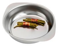 Stainless steel vegetable dish