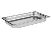 Bain Marie Saladette Gastro-Bedarf-Gutheil Gastronorm Container GN Container 1/2 65 mm Deep Stackable Stainless Steel Suitable for Chafing Dish 